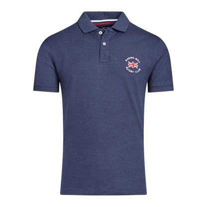 Navy - Front - Raging Bull Mens Club Jersey Polo Shirt
