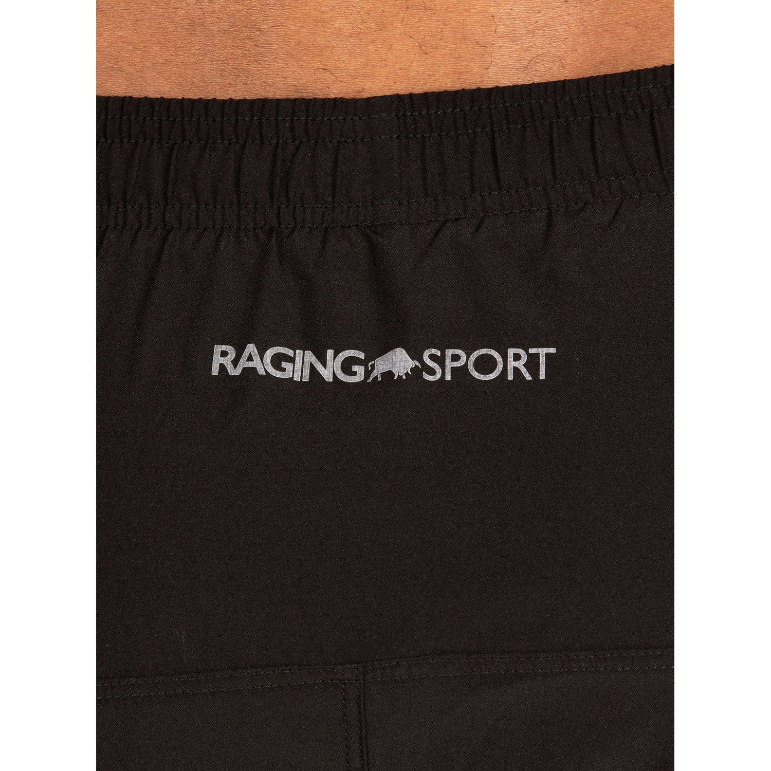 Black - Side - Raging Bull Unisex Adult Performance 2 in 1 Shorts