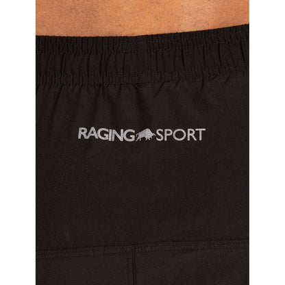 Black - Side - Raging Bull Unisex Adult Performance 2 in 1 Shorts