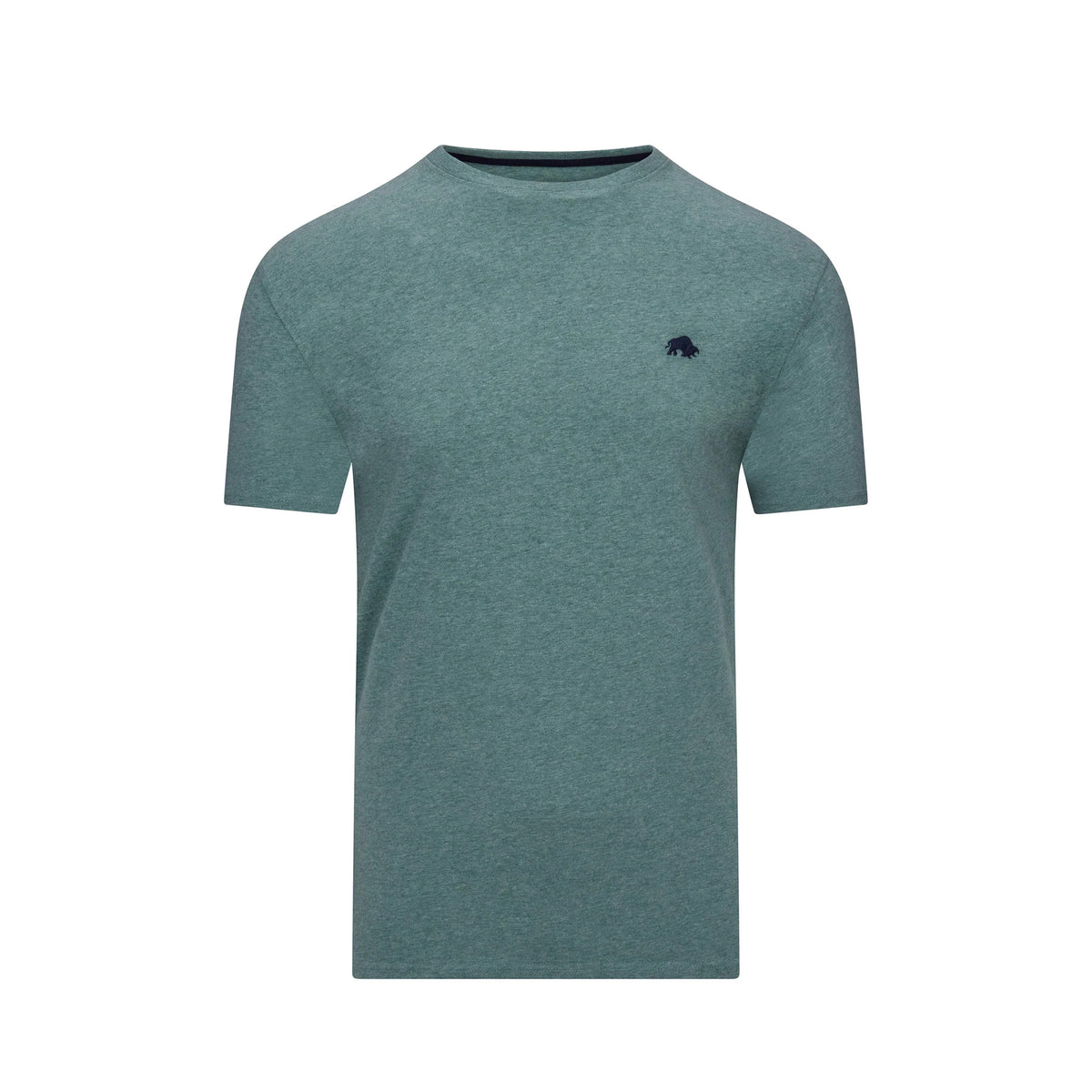 Green Marl - Front - Raging Bull Mens Classic Organic T-Shirt