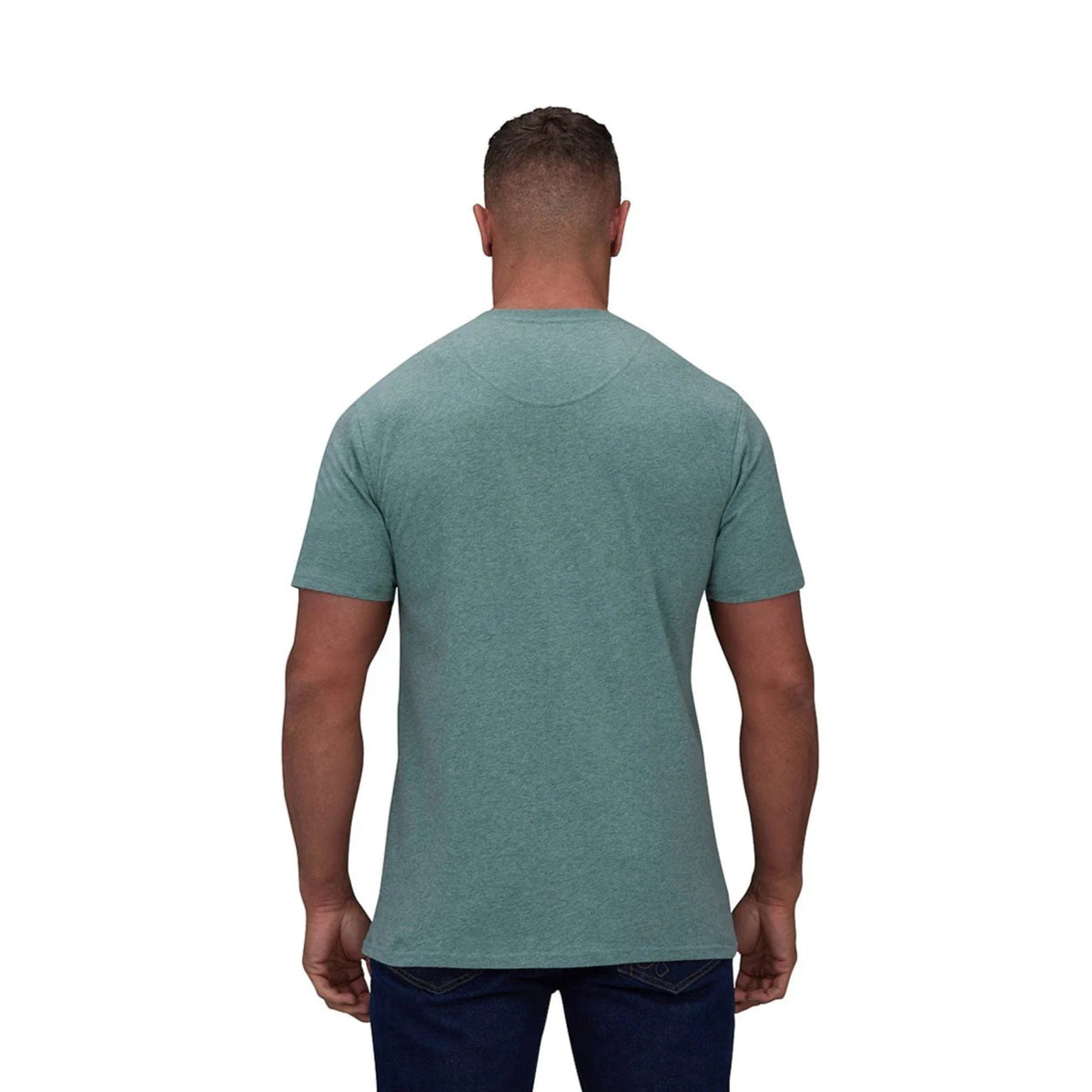 Green Marl - Back - Raging Bull Mens Classic Organic T-Shirt
