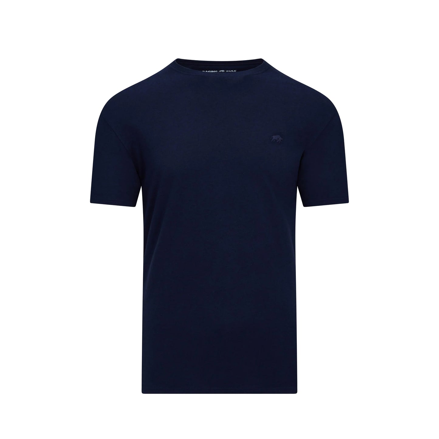 Navy - Front - Raging Bull Mens Classic Organic T-Shirt