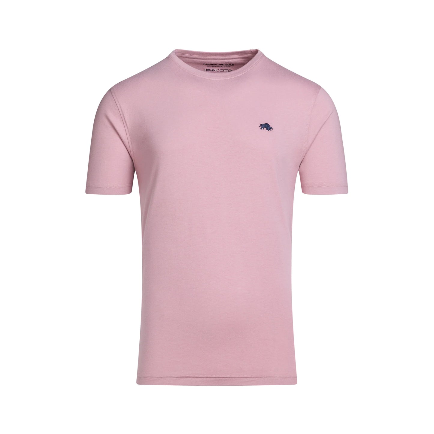 Pink - Front - Raging Bull Mens Classic Organic T-Shirt