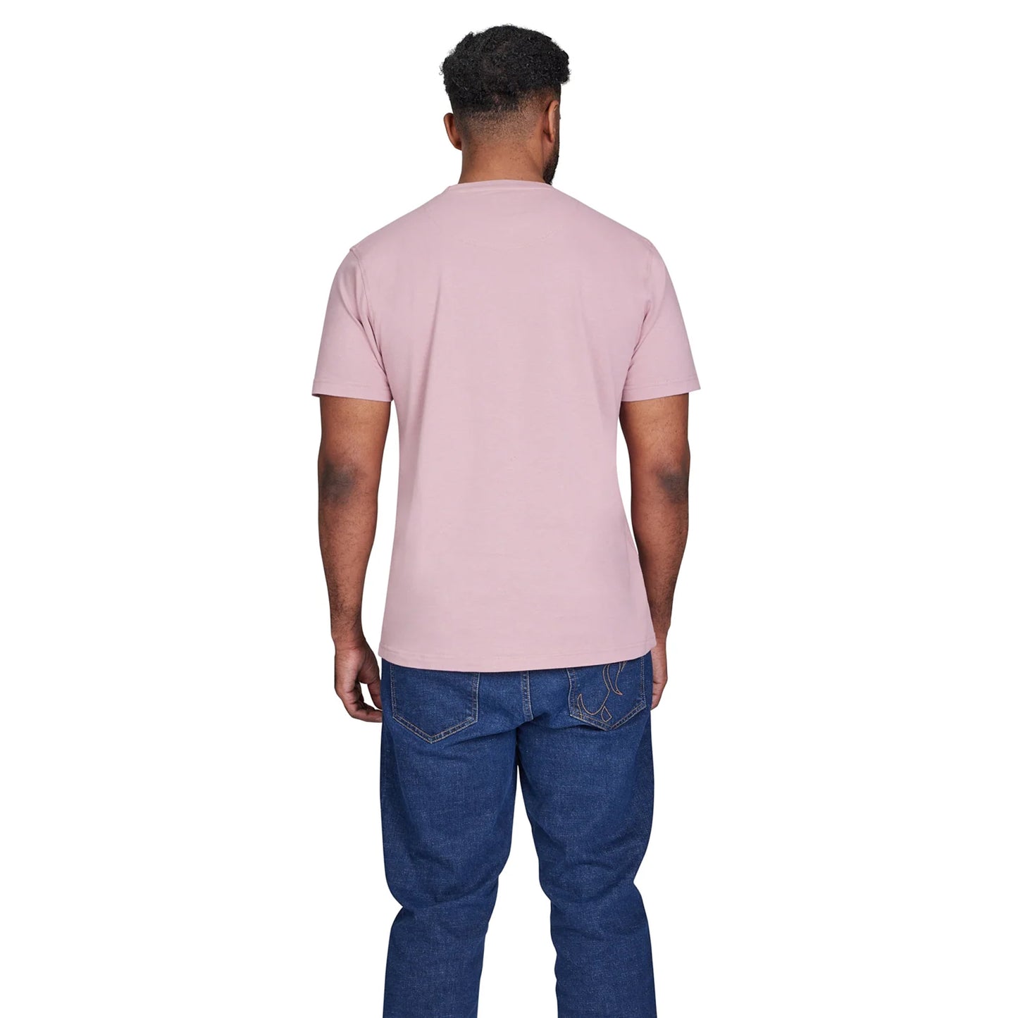 Pink - Back - Raging Bull Mens Classic Organic T-Shirt
