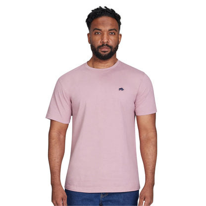 Pink - Side - Raging Bull Mens Classic Organic T-Shirt