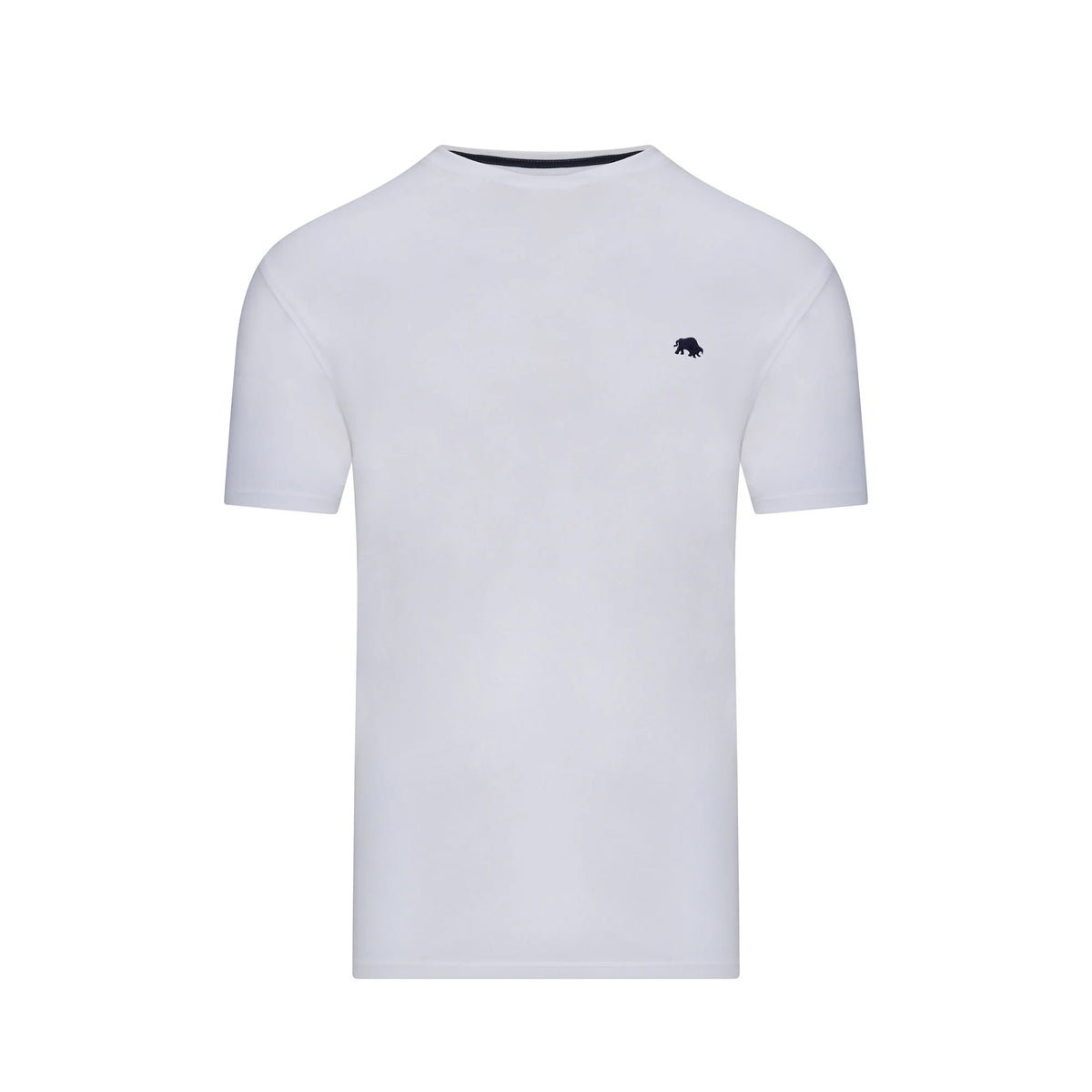 White - Front - Raging Bull Mens Classic Organic T-Shirt