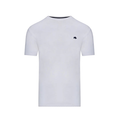 White - Front - Raging Bull Mens Classic Organic T-Shirt