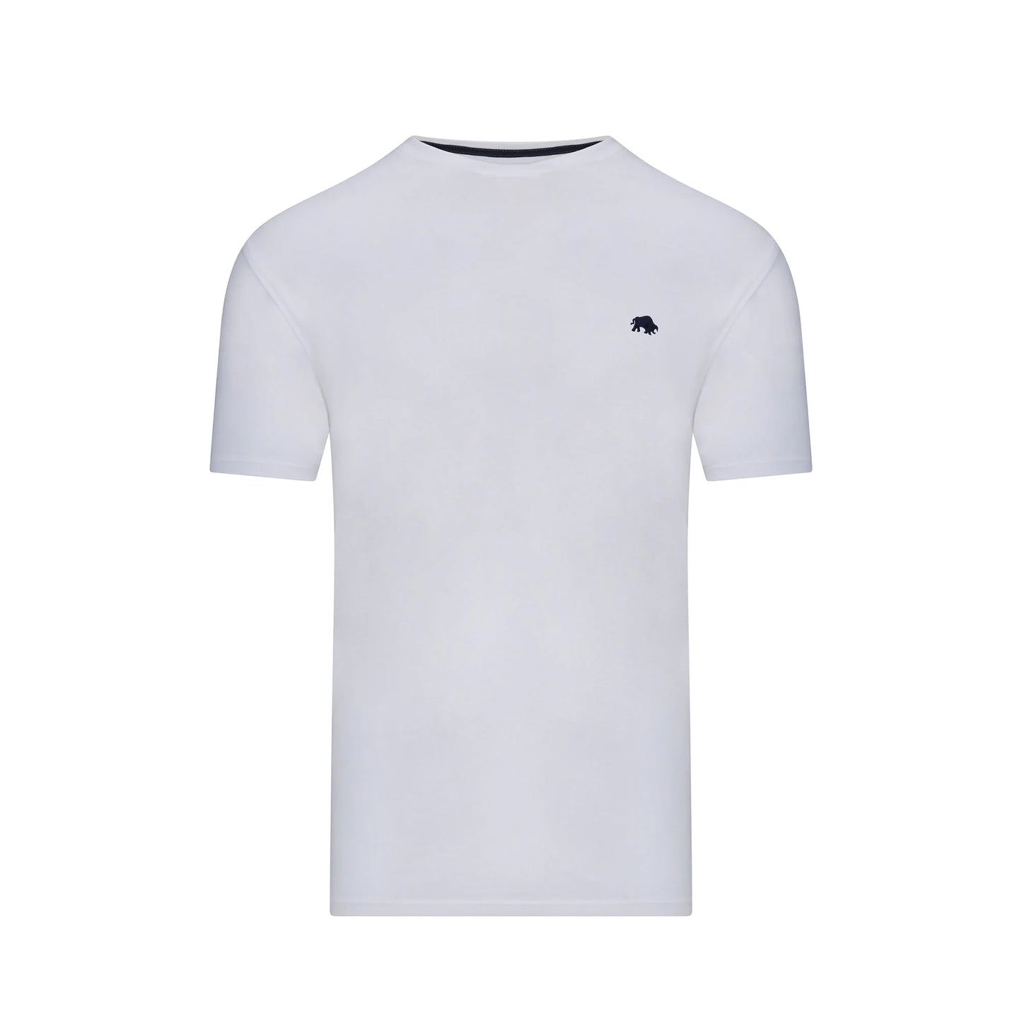 White - Front - Raging Bull Mens Classic Organic T-Shirt