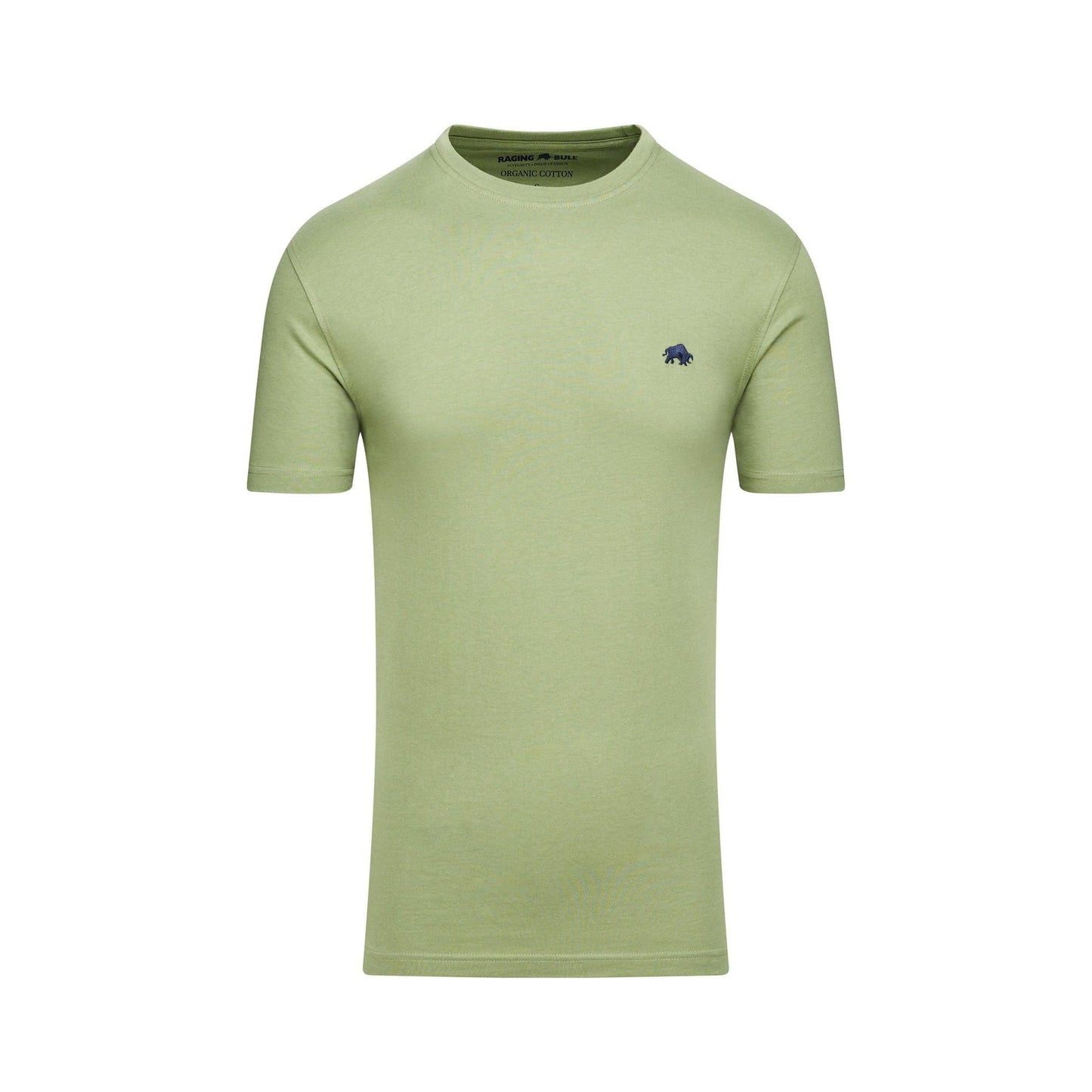 Olive - Front - Raging Bull Mens Classic Organic T-Shirt