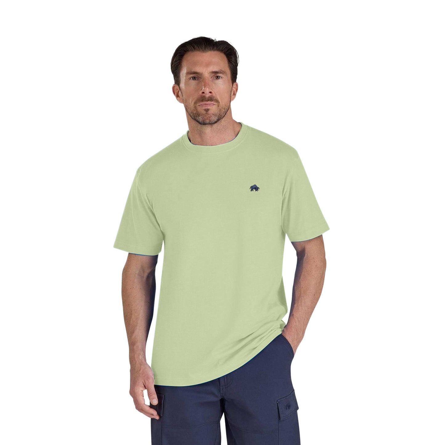 Olive - Back - Raging Bull Mens Classic Organic T-Shirt