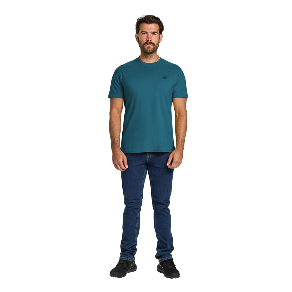Teal - Front - Raging Bull Mens Classic Organic T-Shirt