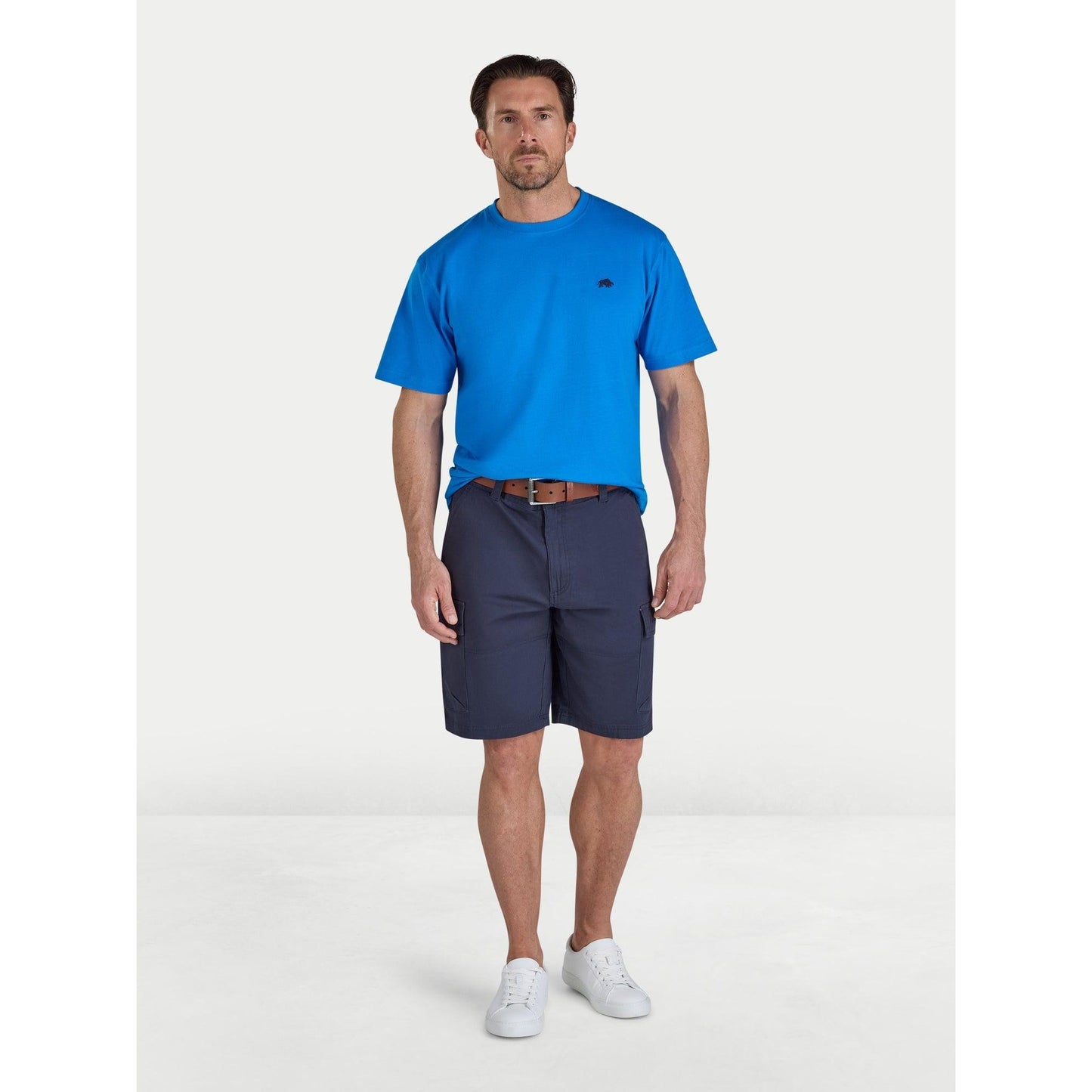 Electric Blue - Side - Raging Bull Mens Classic Organic T-Shirt
