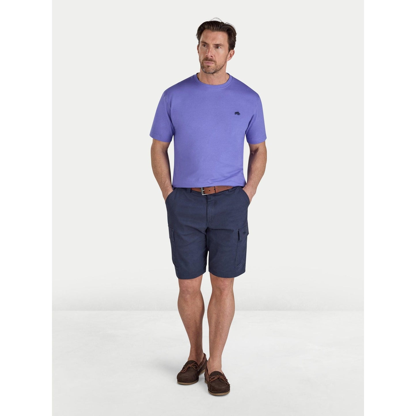 Lilac - Side - Raging Bull Mens Classic Organic T-Shirt