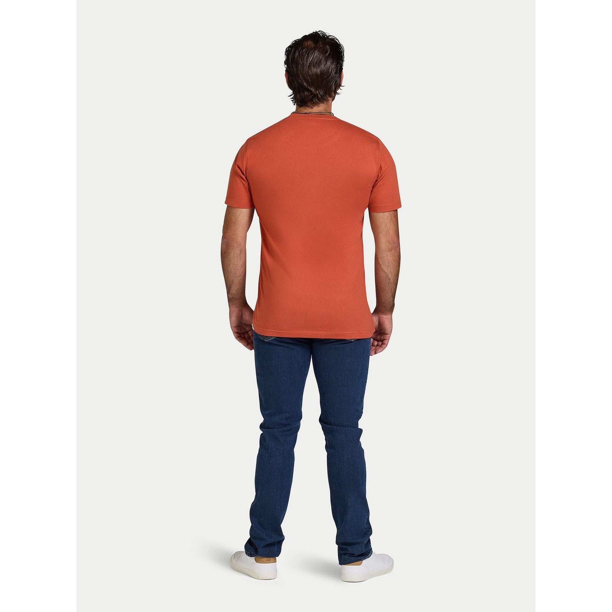 Orange - Pack Shot - Raging Bull Mens Classic Organic T-Shirt
