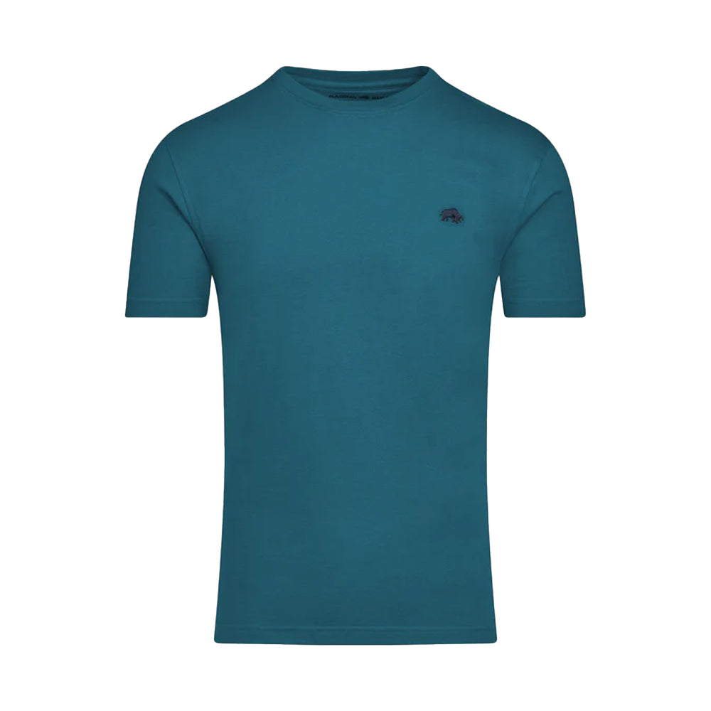 Teal - Back - Raging Bull Mens Classic Organic T-Shirt