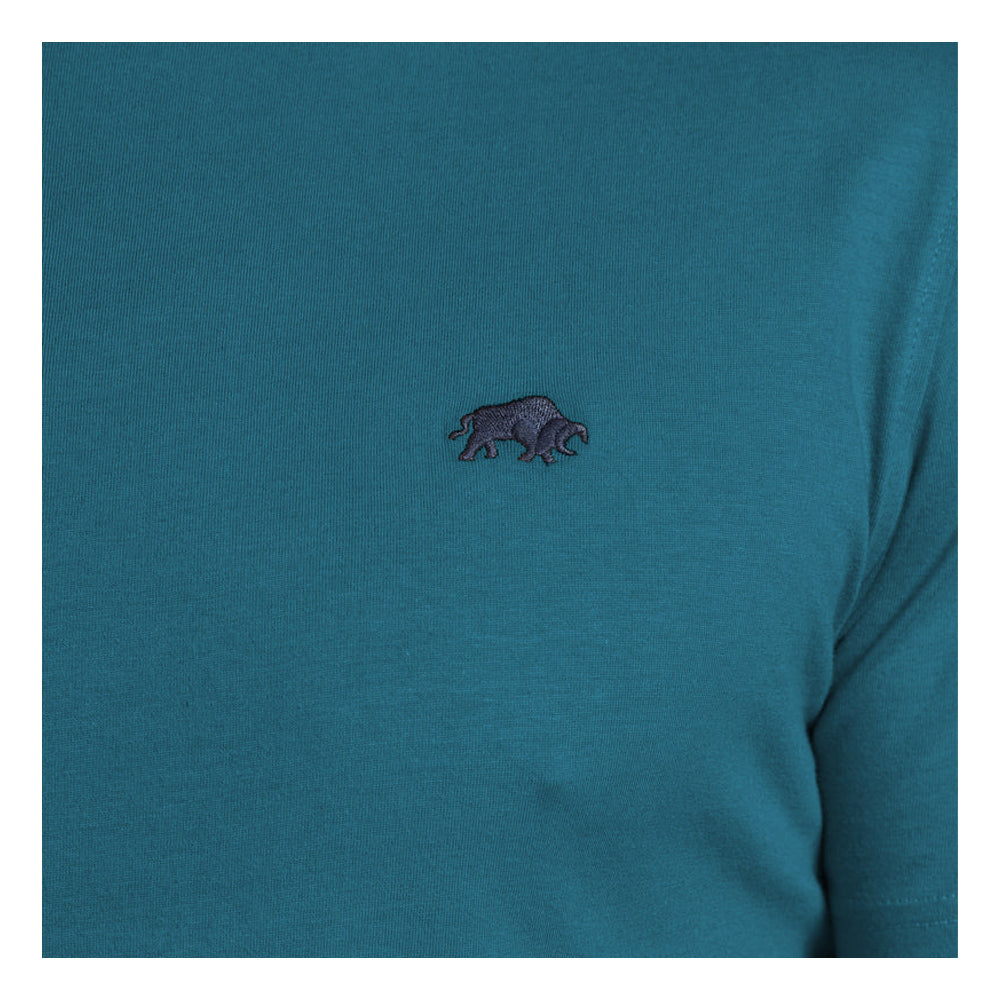 Teal - Lifestyle - Raging Bull Mens Classic Organic T-Shirt