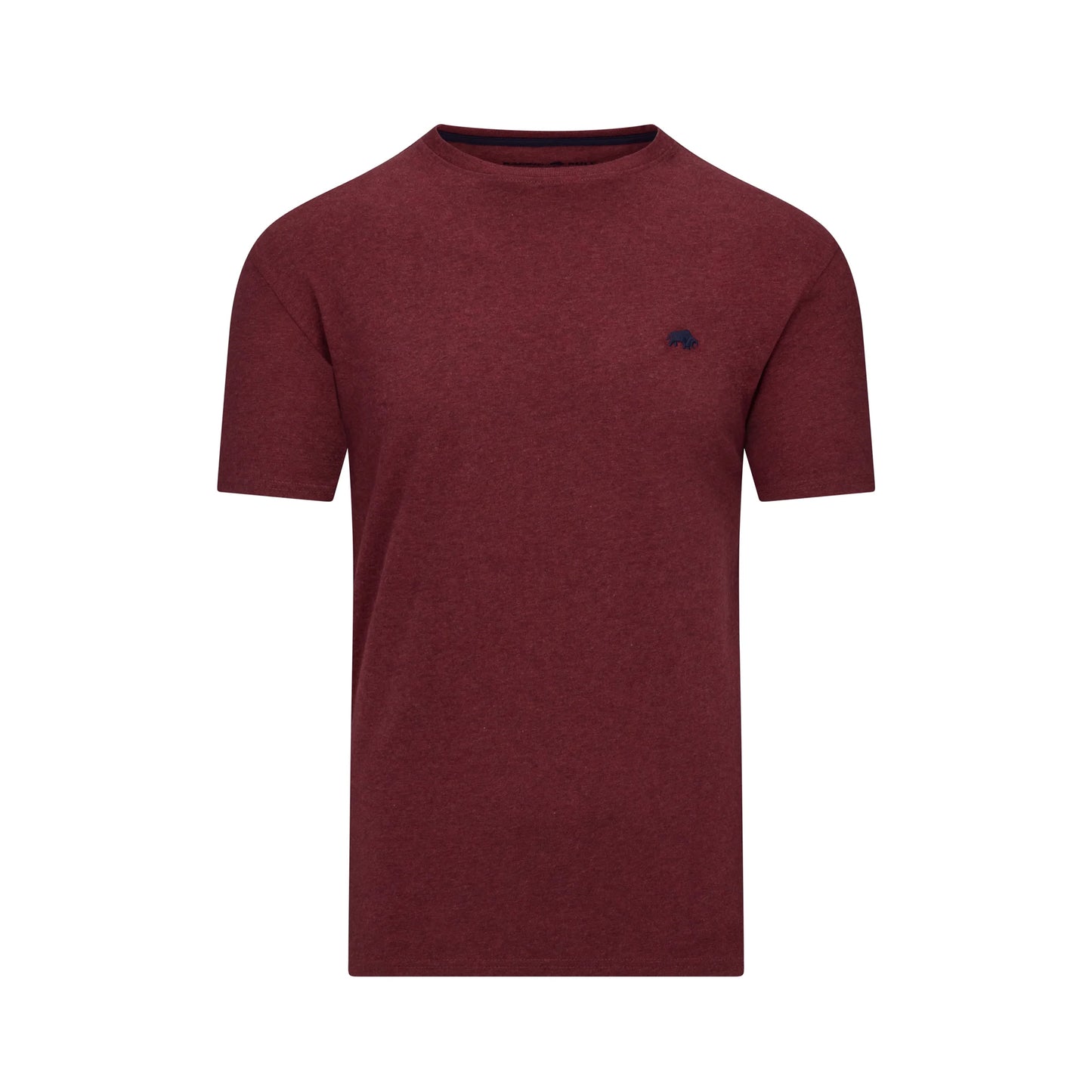 Claret - Front - Raging Bull Mens Classic Organic T-Shirt