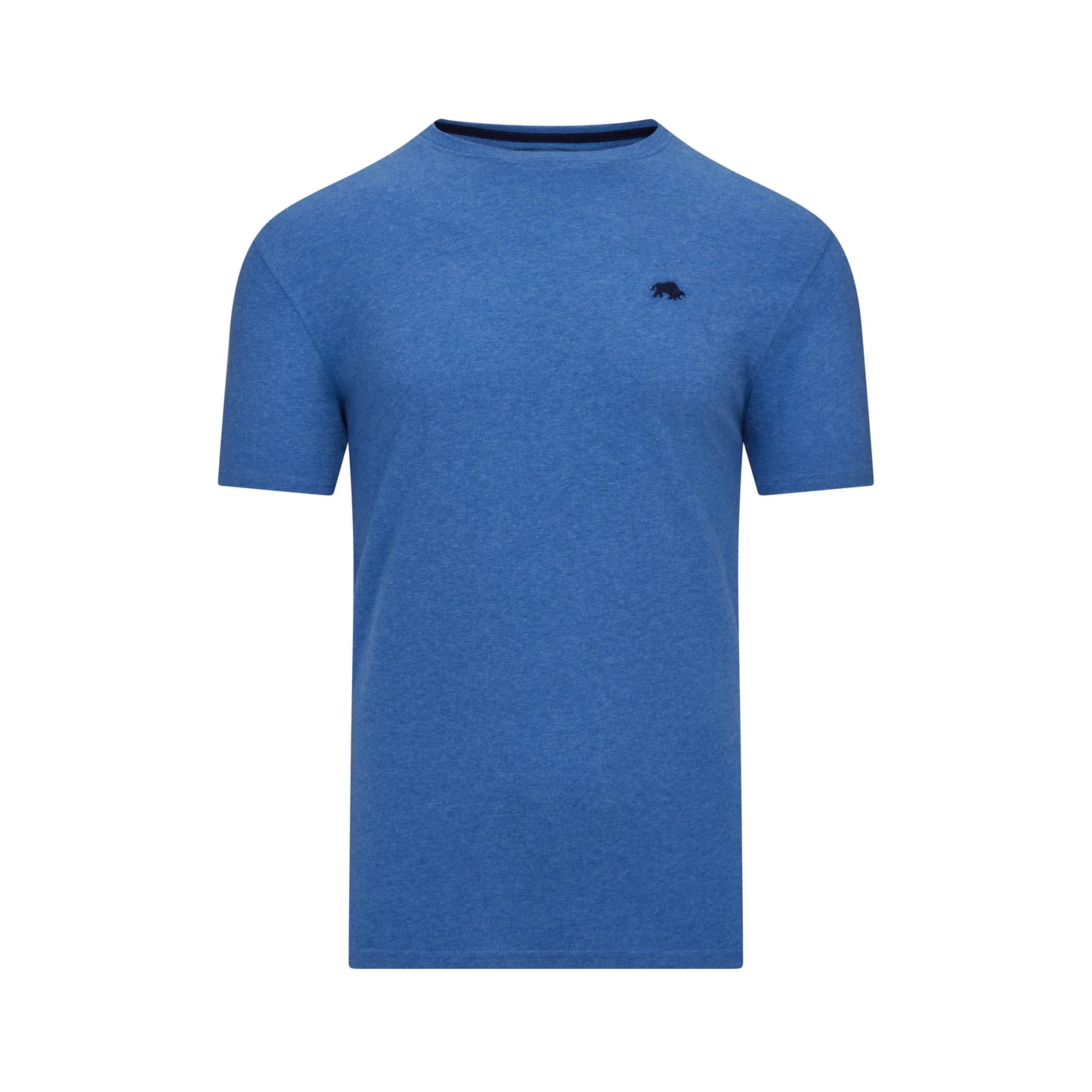Denim Blue - Front - Raging Bull Mens Classic Organic T-Shirt
