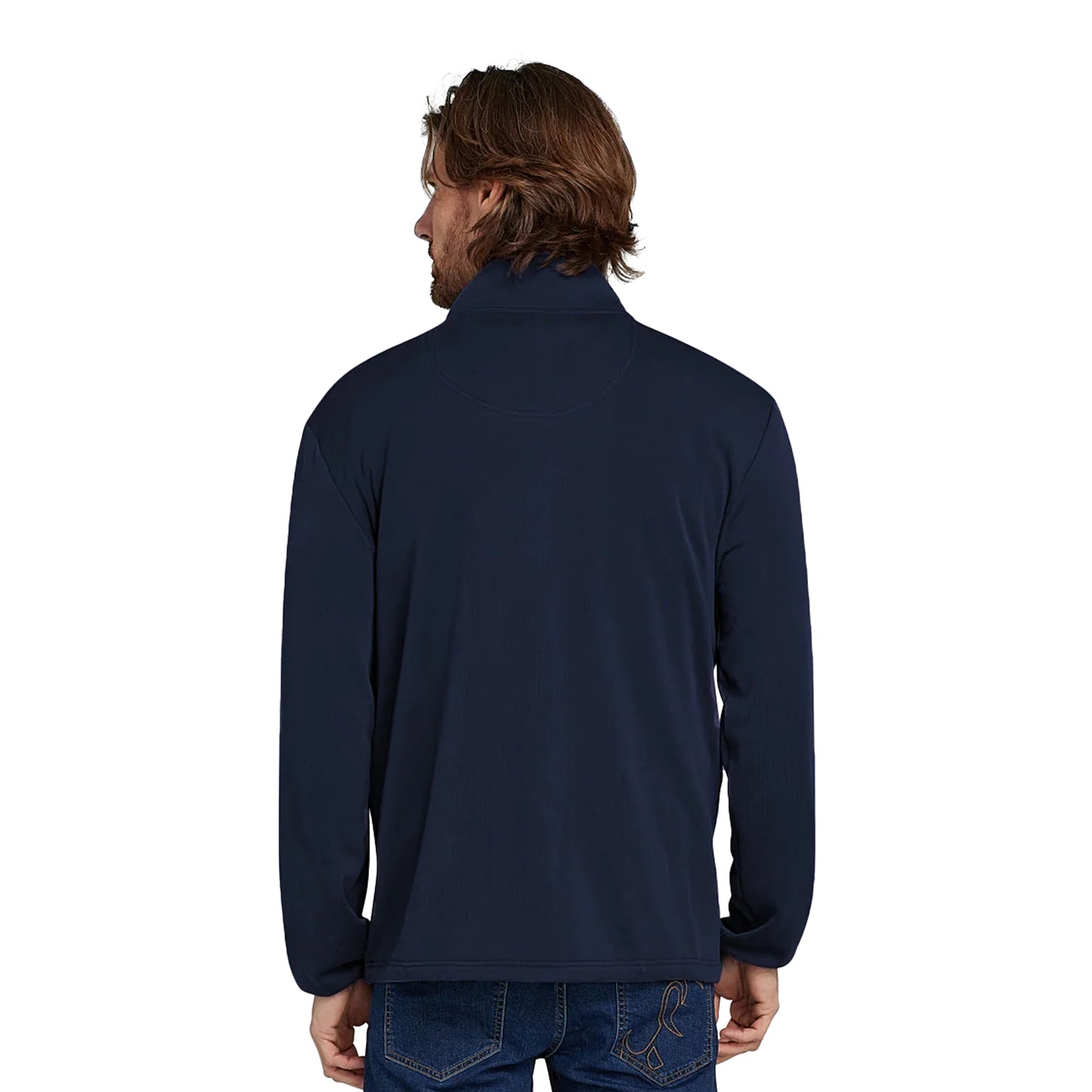 Navy - Back - Raging Bull Mens Tech Full Zip Jacket