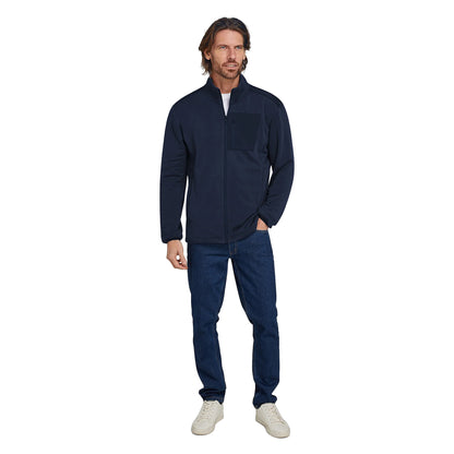 Navy - Side - Raging Bull Mens Tech Full Zip Jacket