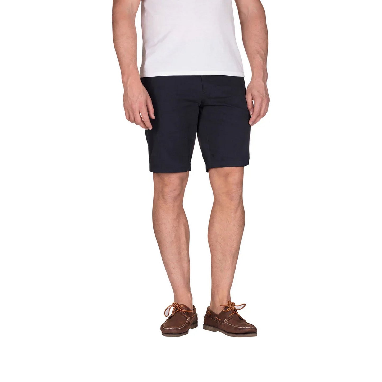 Navy - Back - Raging Bull Mens Plain Chino Shorts