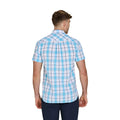 Mid Blue - Back - Raging Bull Mens Multi Check Short-Sleeved Shirt