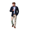 Navy - Side - Raging Bull Mens Plain Casual Blazer