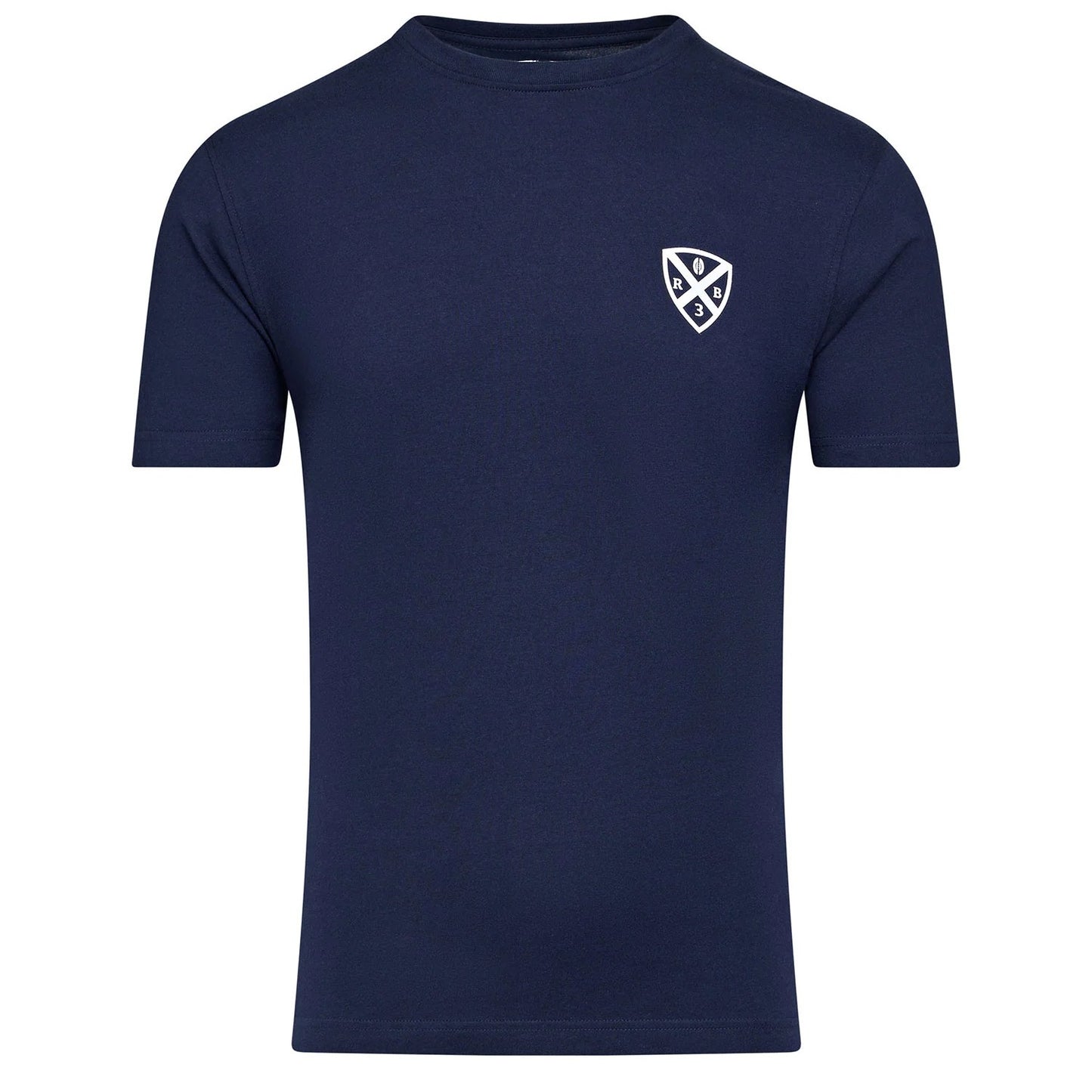 Navy - Front - Raging Bull Mens Rugby Club Back Print T-Shirt