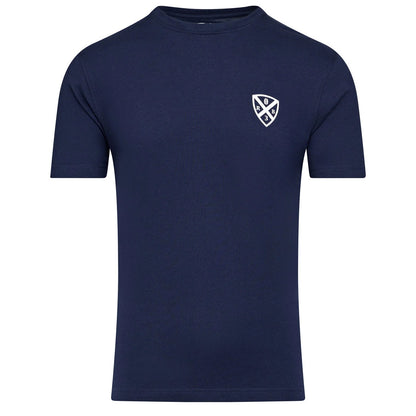 Navy - Front - Raging Bull Mens Rugby Club Back Print T-Shirt