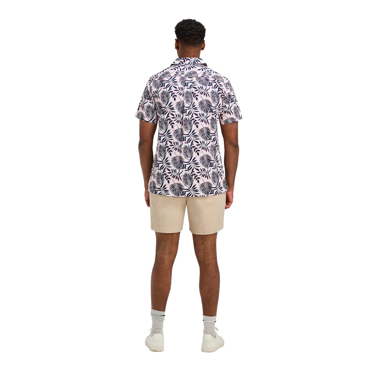 Navy - Back - Raging Bull Mens Fern Short-Sleeved Shirt