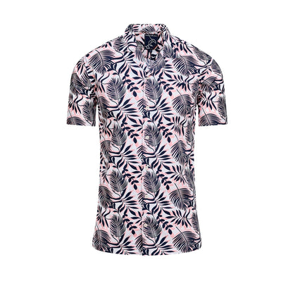 Navy - Front - Raging Bull Mens Fern Short-Sleeved Shirt