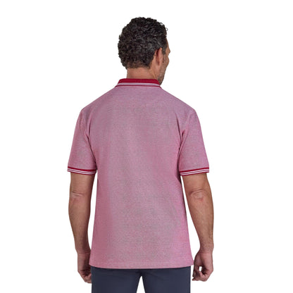Berry - Back - Raging Bull Mens Two Tone Pique Polo Shirt