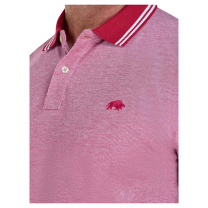 Berry - Side - Raging Bull Mens Two Tone Pique Polo Shirt