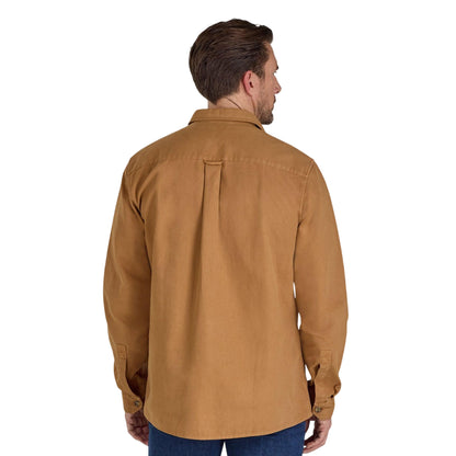 Tan - Back - Raging Bull Mens Canvas Garment Dyed Shacket