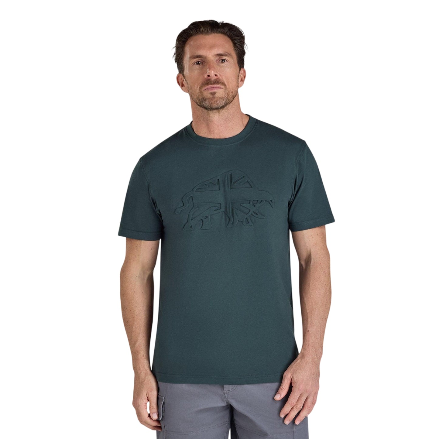 Forest - Front - Raging Bull Mens Bull Embossed T-Shirt