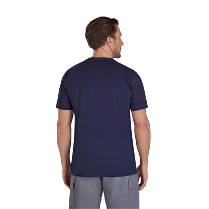 Navy - Back - Raging Bull Mens High Build Mesh T-Shirt