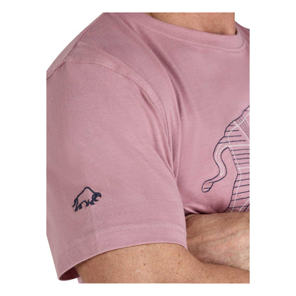 Rose - Side - Raging Bull Mens Bull Stitched T-Shirt