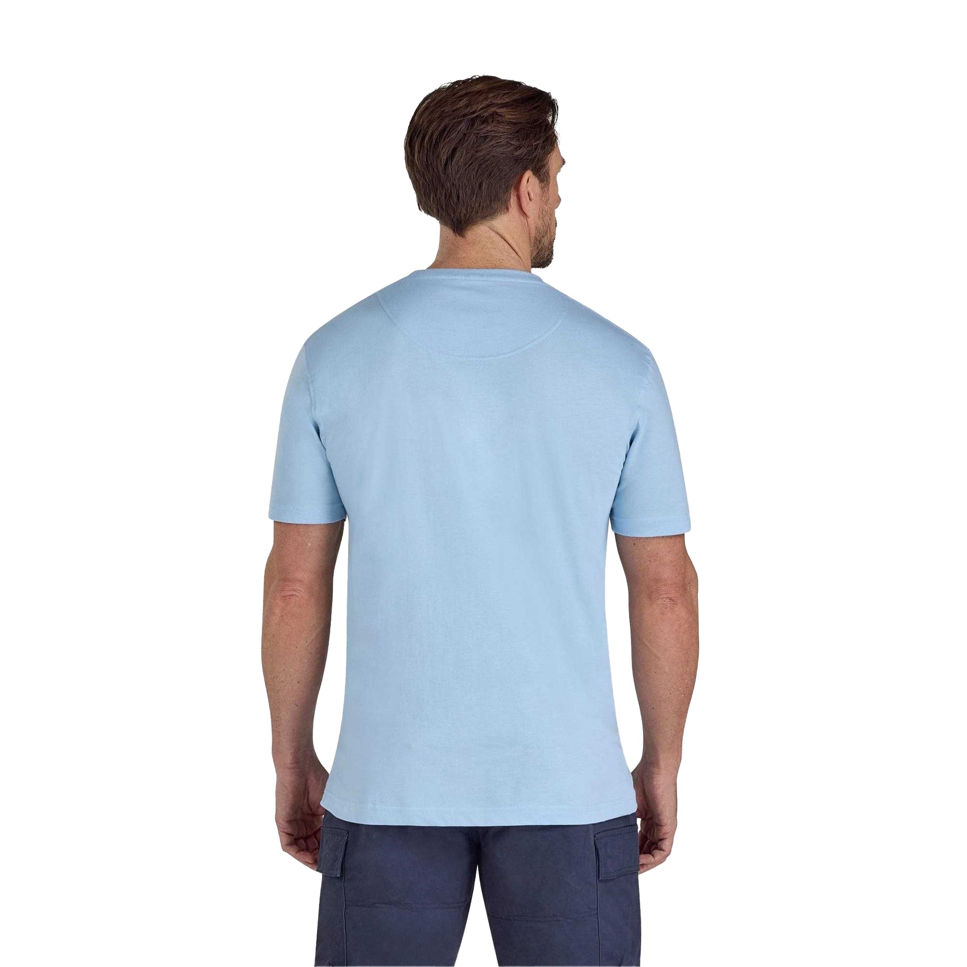 Sky Blue - Back - Raging Bull Mens Slash Bull T-Shirt