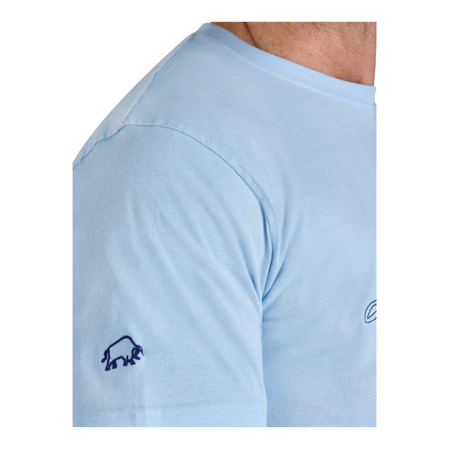 Sky Blue - Side - Raging Bull Mens Slash Bull T-Shirt