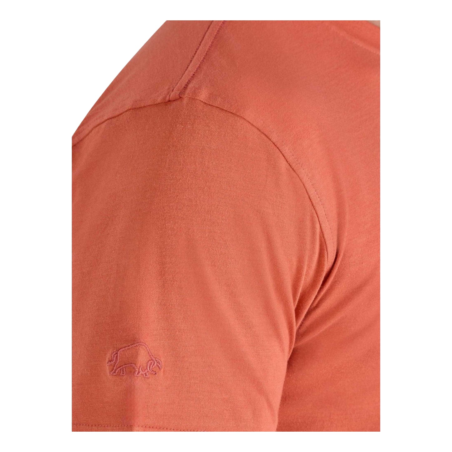 Orange - Side - Raging Bull Mens Flock Union Jack Bull T-Shirt