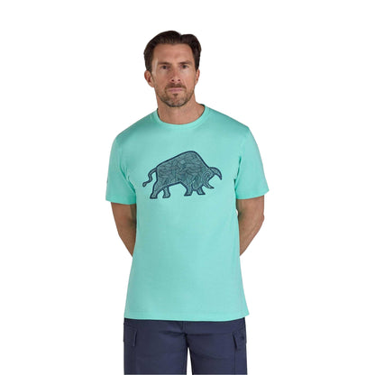 Mint - Front - Raging Bull Mens High Build Bull T-Shirt