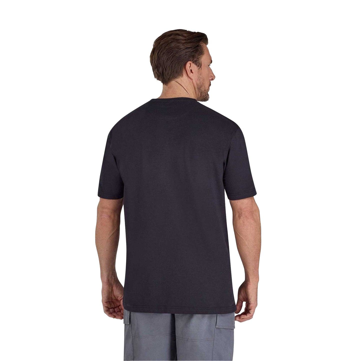 Black - Back - Raging Bull Mens Motorcycle Club T-Shirt