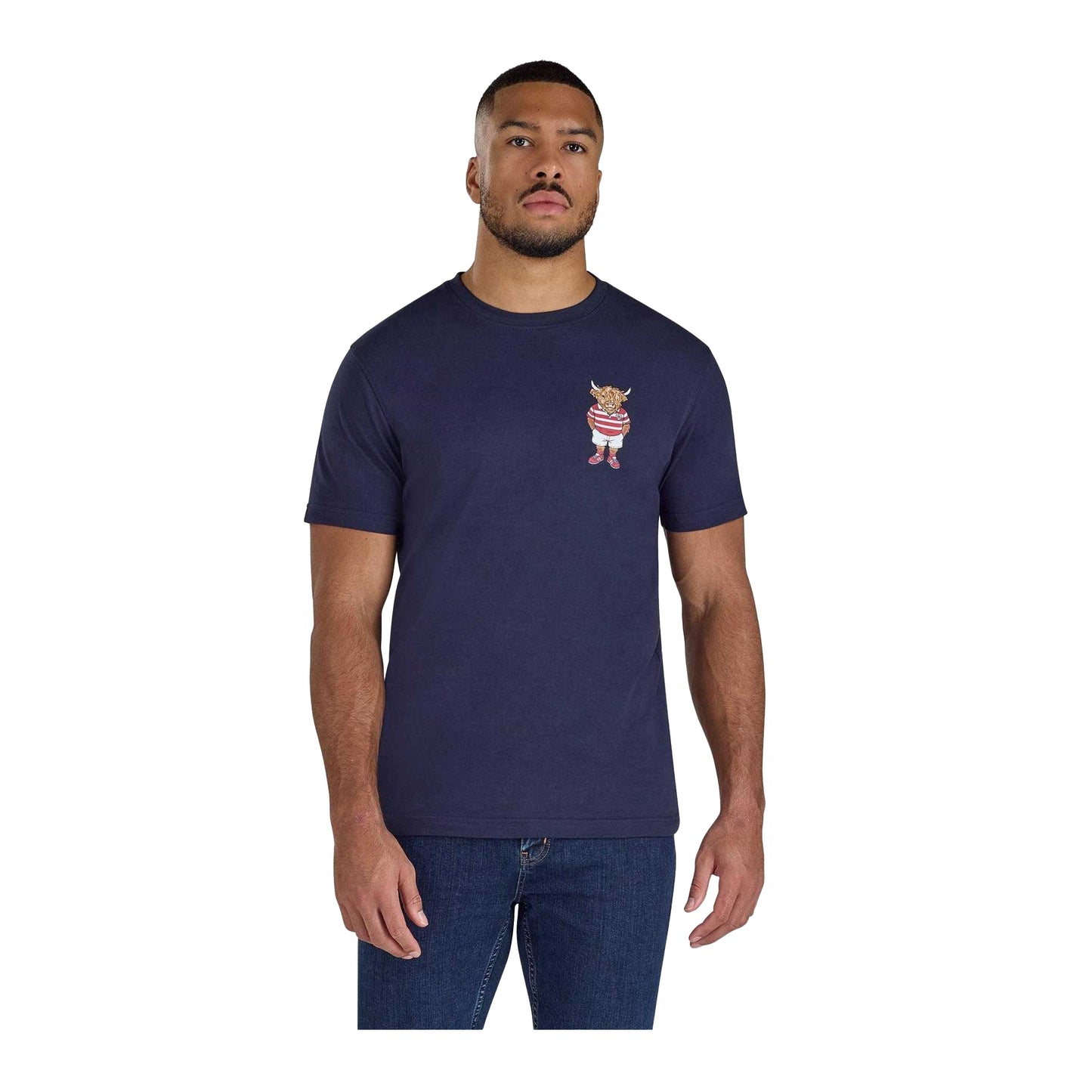 Navy - Front - Raging Bull Mens Bully Boy T-Shirt