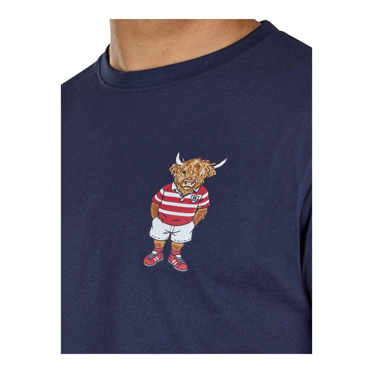 Navy - Side - Raging Bull Mens Bully Boy T-Shirt