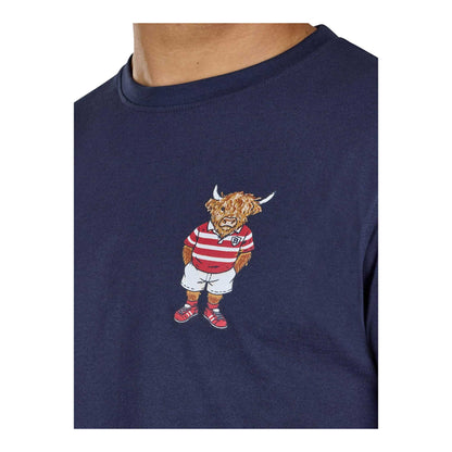Navy - Side - Raging Bull Mens Bully Boy T-Shirt