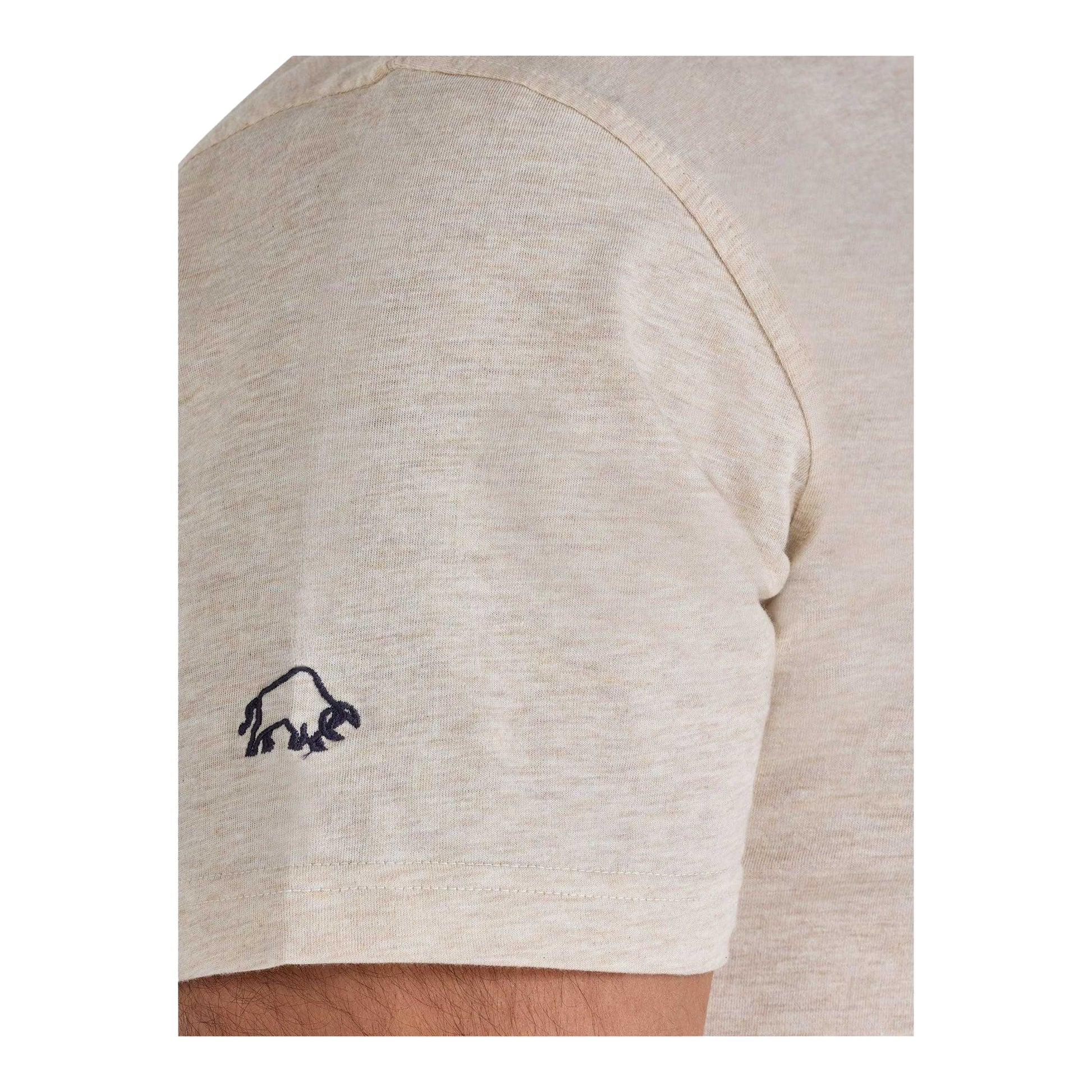 Toast Marl - Side - Raging Bull Mens Mountain Back Print T-Shirt