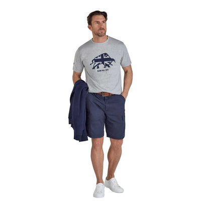 Grey Marl - Lifestyle - Raging Bull Mens Bull Embroidered T-Shirt