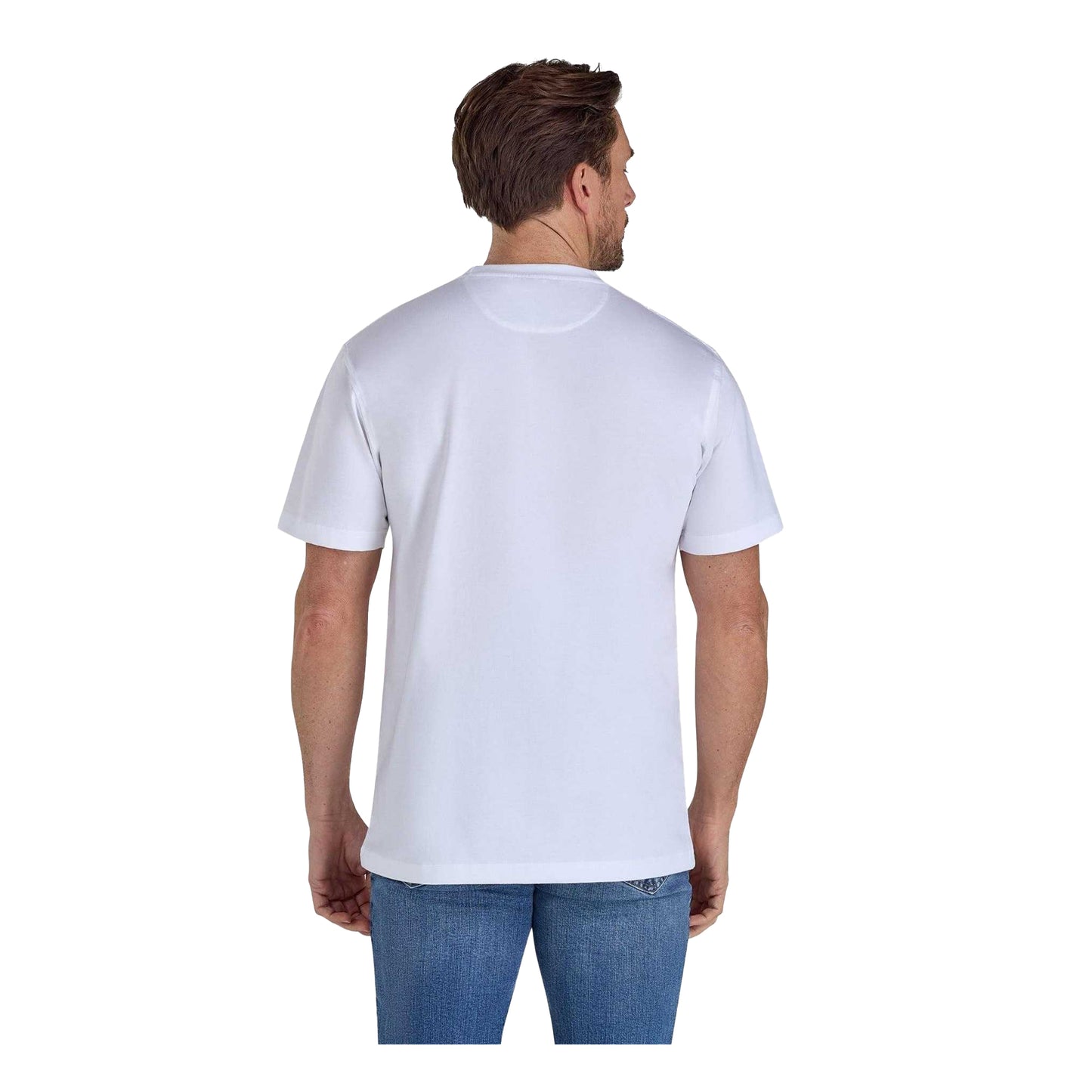 White - Back - Raging Bull Mens Crest T-Shirt