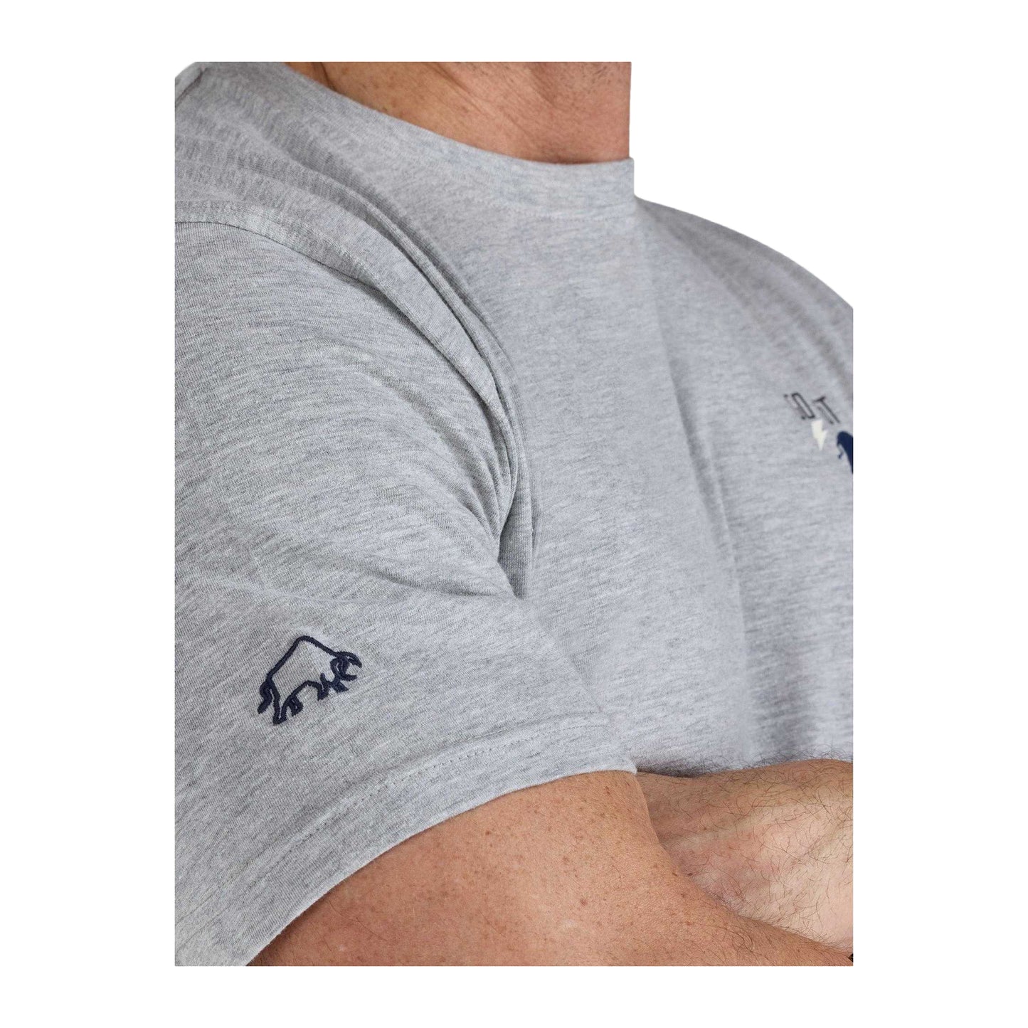 Grey Marl - Side - Raging Bull Mens Go Fast Or Go Home T-Shirt