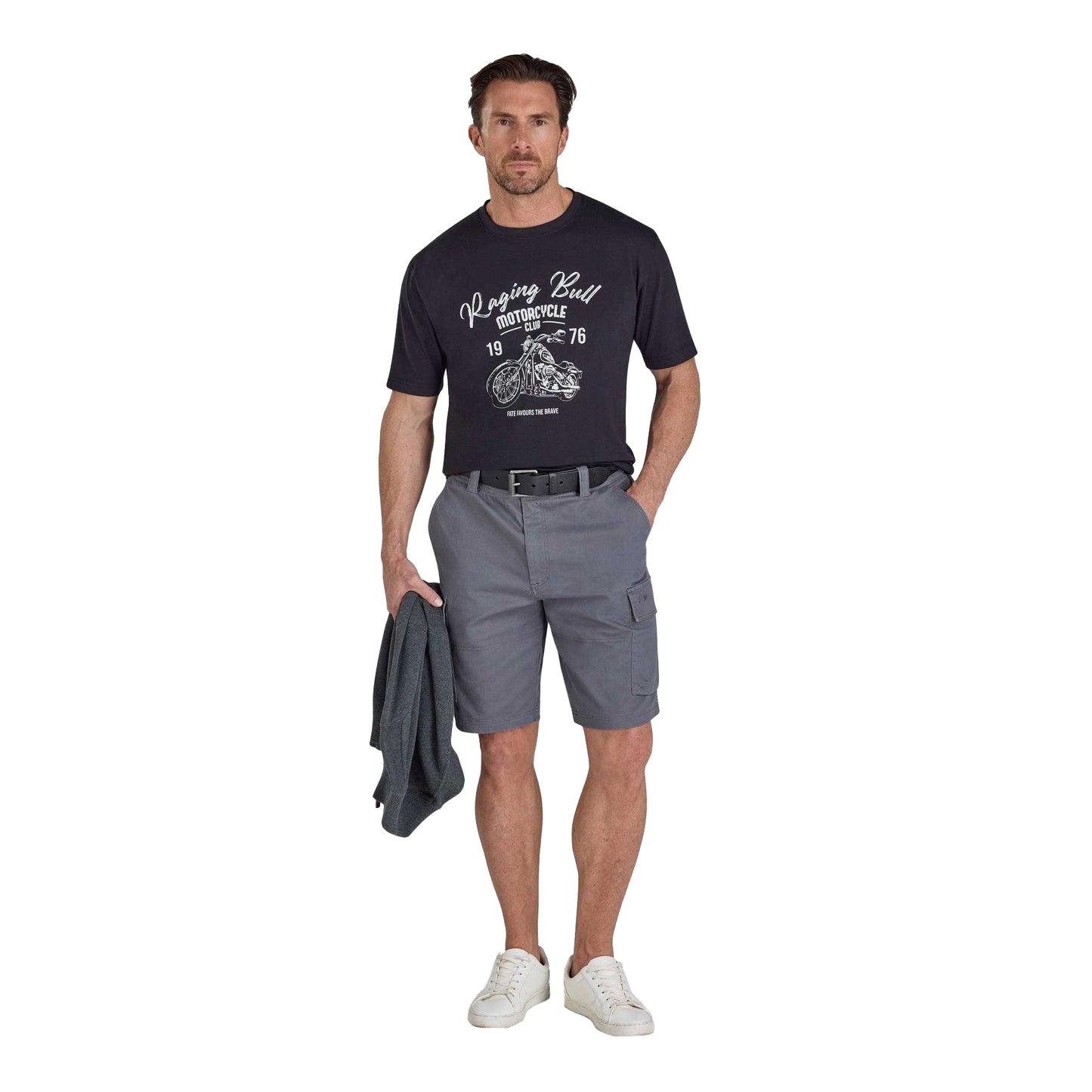 Frost Grey - Lifestyle - Raging Bull Mens Classic Cargo Shorts